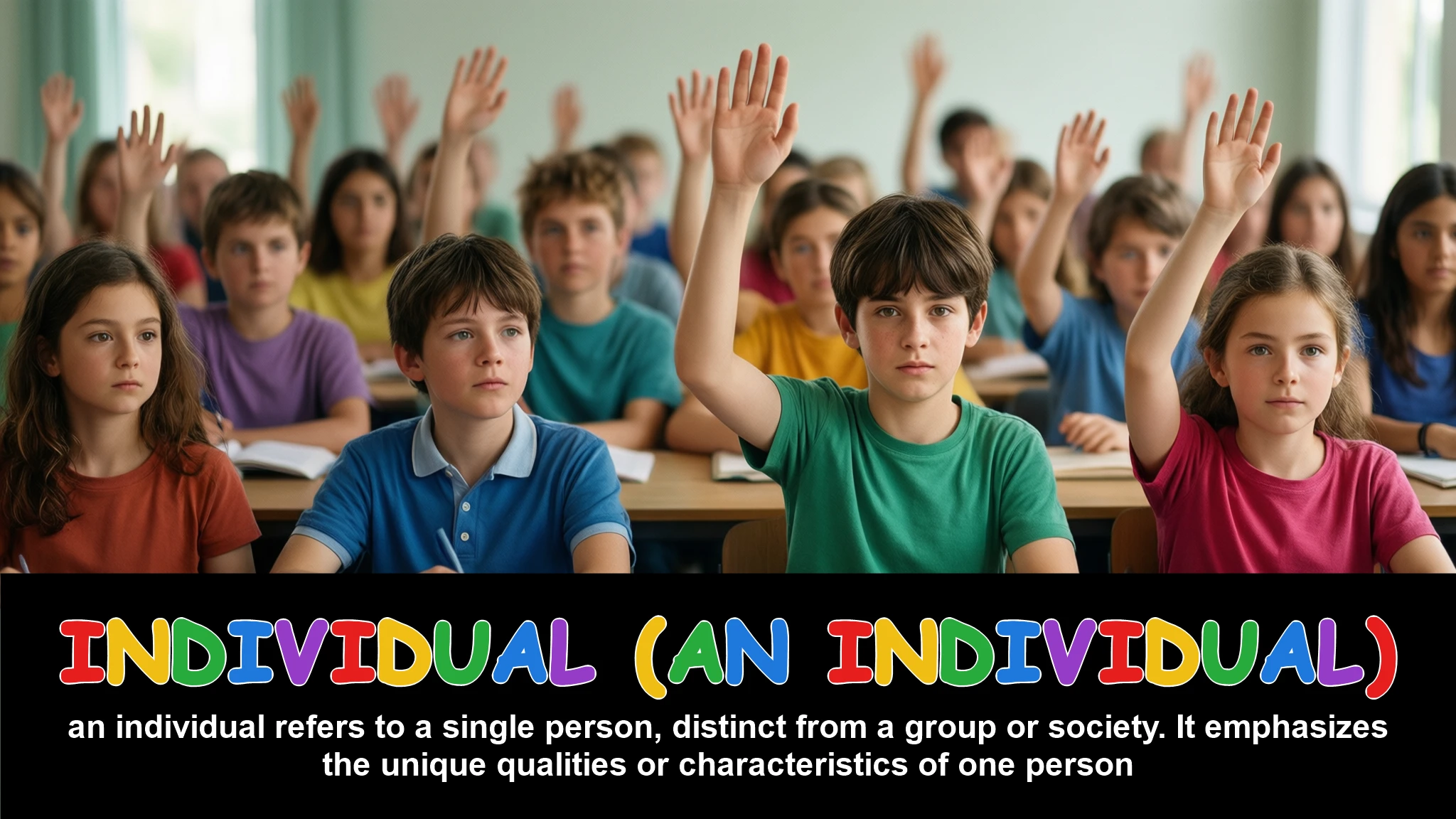 English Illustration for individual (an individual)